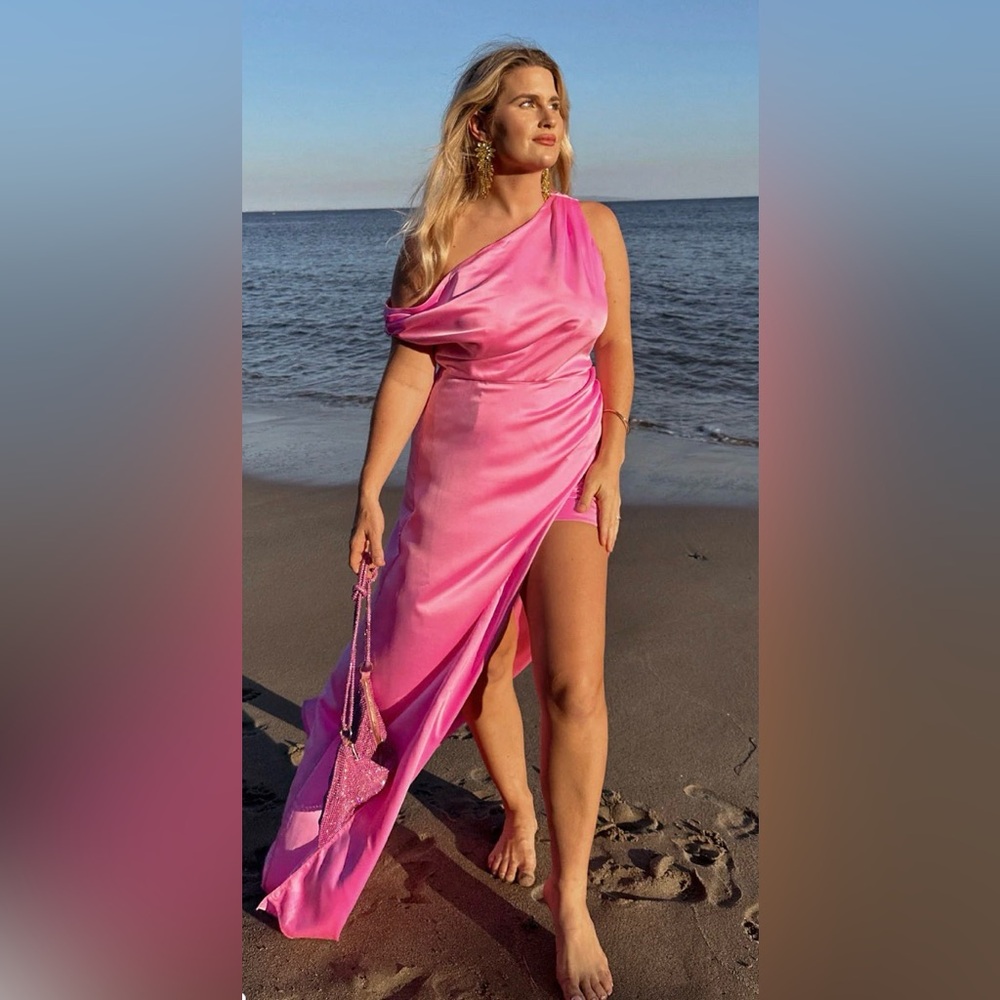 Show me your mumu Jodi dress in pink XXL